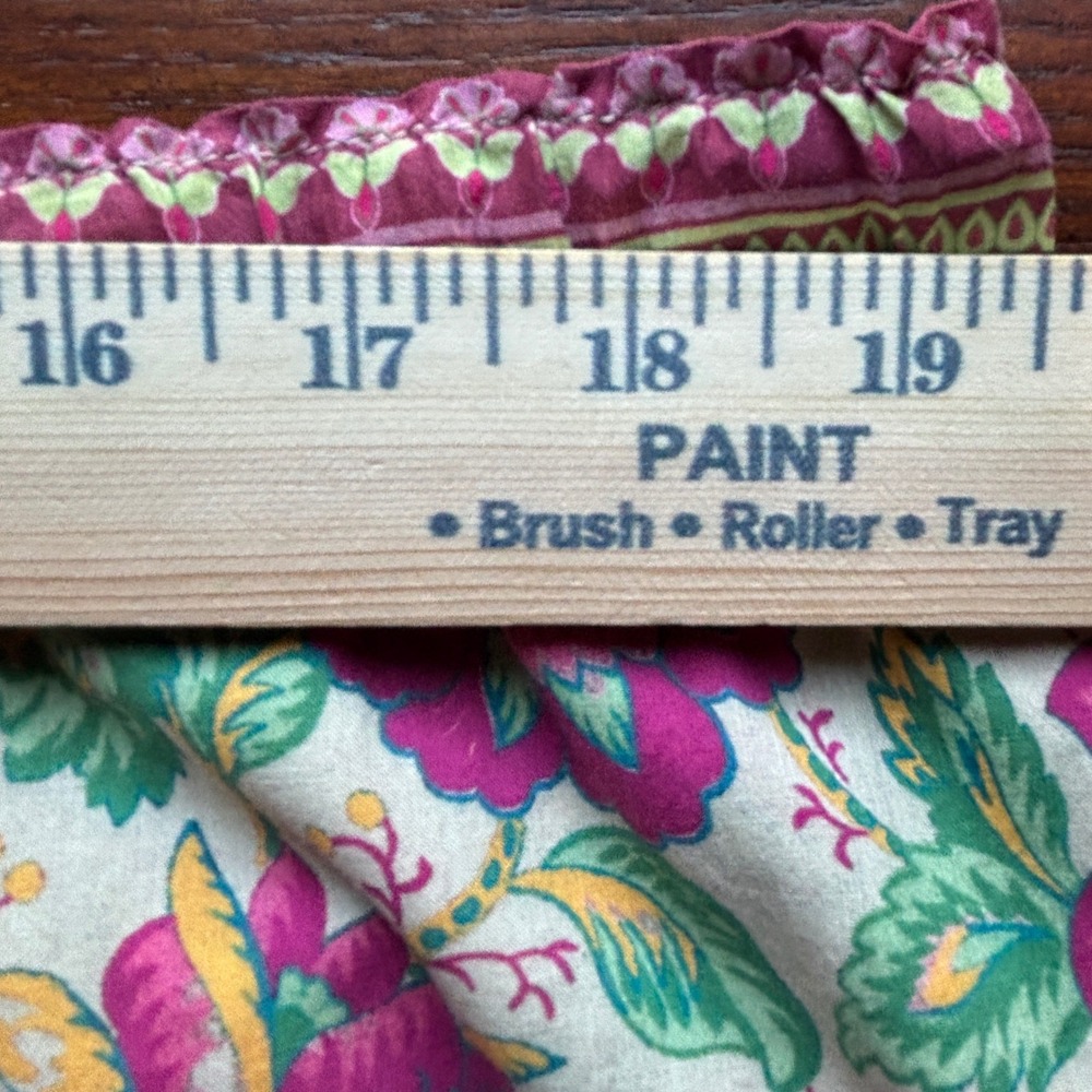 Sundance 100% Cotton Boho Cottage Whimsigoth  Floral Print Drawstring Pants XL - Picture 9 of 15